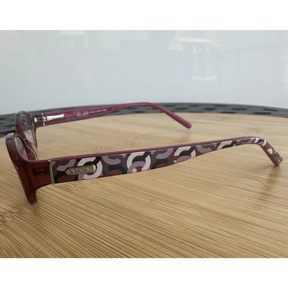 Coach Baila 2034 Pink Women's Eyeglasses 48-15 135 Full Rim Oval FRAMES ONLy